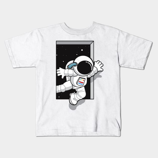 ASTRONOUT Kids T-Shirt by stenio